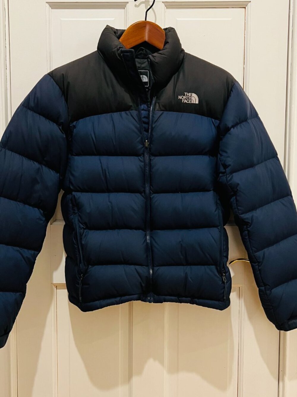 The North Face Small Mens Retro Nuptse 700 Down Winter Puffer Jacket Black Coat - Picture 12 of 16